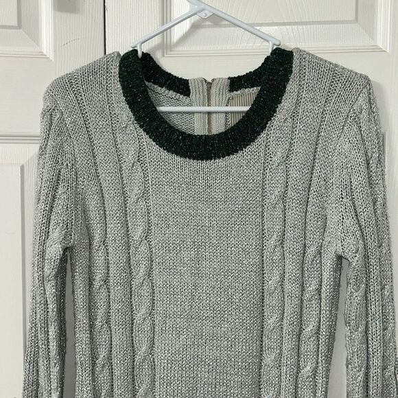 One Teaspoon Silver Metallic Silver Mini Sweater Dress(Size Small) - Picture 7 of 8